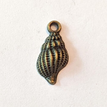 Tulip Shell Charm Antique Bronze