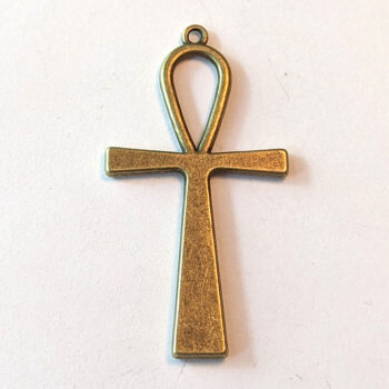 Large Egyptian Ankh Pendant Antique Bronze