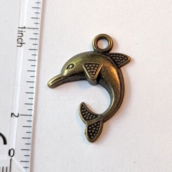 Dolphin Charm Antique Bronze - Image 2