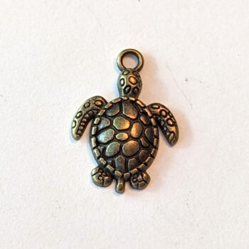 Sea Turtle Charm Antique Bronze