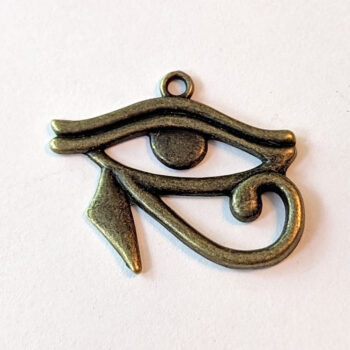 Egyptian Eye of Horus Pendant Antique Bronze