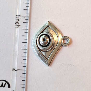 Egyptian Eye of Horus Charm Antique Silver - Image 2