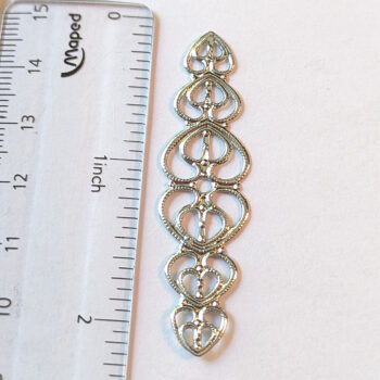 Filigree Pendant / Connector Silver - Image 2