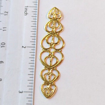 Filigree Pendant / Connector Gold - Image 2