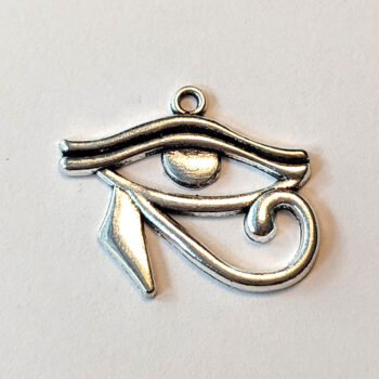 Egyptian Eye of Horus Pendant Antique Silver