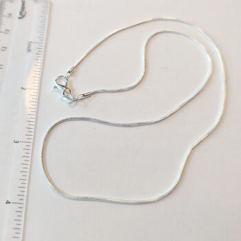 Sterling Silver 1mm Snake Chain Necklaces 18" - Image 2