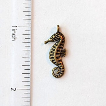 Seahorse Charm Antique Bronze - Image 3