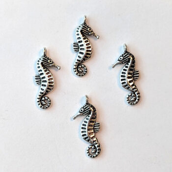 Seahorse Charm Antique Silver