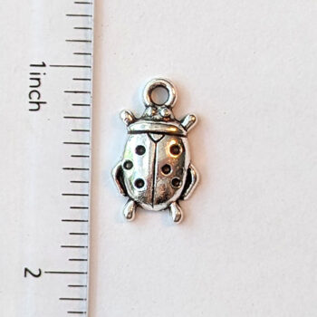 Ladybug Charm Antique Silver - Image 2