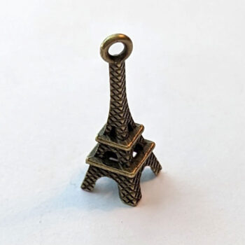 Eiffel Tower 3D Charm Antique Bronze