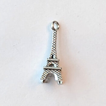 Eiffel Tower 3D Charm Antique Silver - Image 3