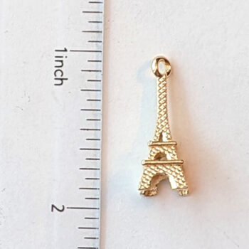 Eiffel Tower 3D Charm KC Gold - Image 2