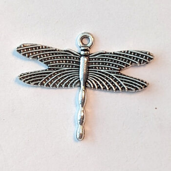 Medium Dragonfly Pendant Antique Silver