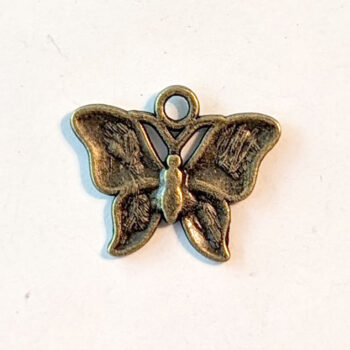 Antique Bronze Butterfly Charm