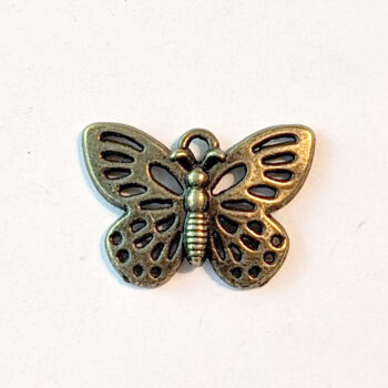 Antique Bronze Hollow Butterfly Charm