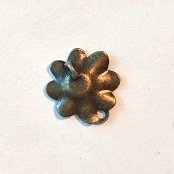 Flower Charm / Connector Antique Bronze - Image 3