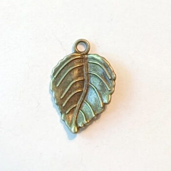 Leaf Charm Antique Bronze