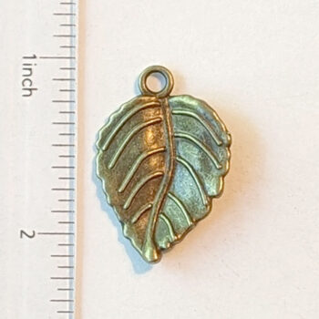 Leaf Charm Antique Bronze - Image 2