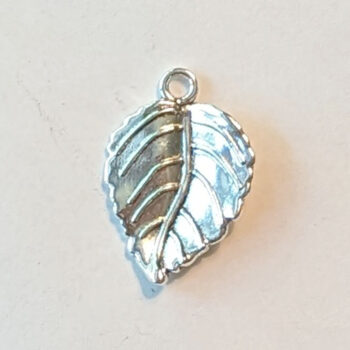 Leaf Charm Antique Silver