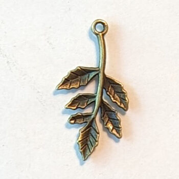 Branch Leaf Pendant Antique Bronze