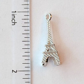 Eiffel Tower 3D Charm Silver - Image 2