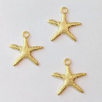 Starfish Charm Gold