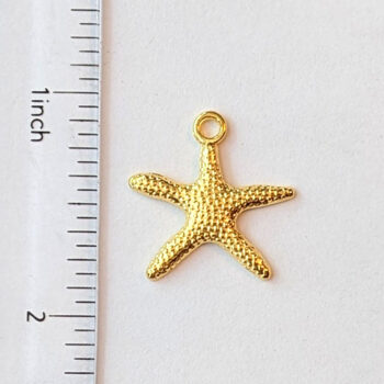 Starfish Charm Gold - Image 2