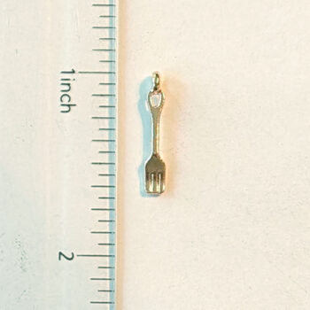 Spoon and Fork Charm Rose Gold - Image 3