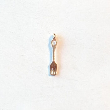 Spoon and Fork Charm Rose Gold - Image 2