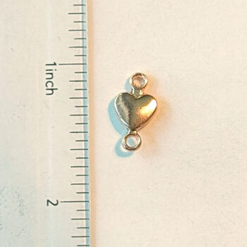 Small Heart Connector Rose Gold - Image 2