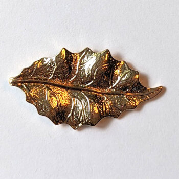 Detailed Leaf Pendant KC Gold