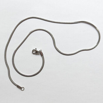 Stainless Steel Flat 2mm Snake Chain Silver Necklace