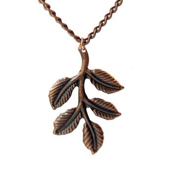 Leaf Branch Copper Necklace