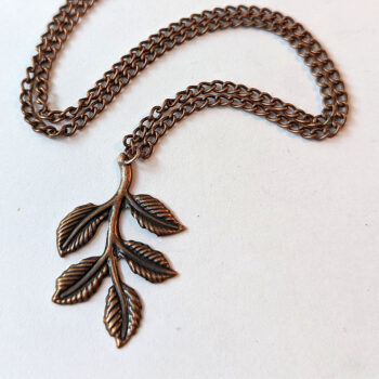 Leaf Branch Copper Necklace - Image 3