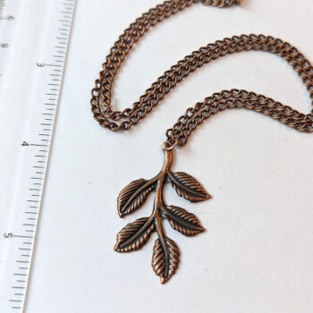 Leaf Branch Copper Necklace - Image 2