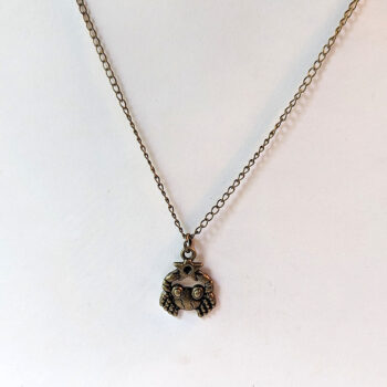 Cancer Zodiac Charm Antique Bronze Necklace - Image 4