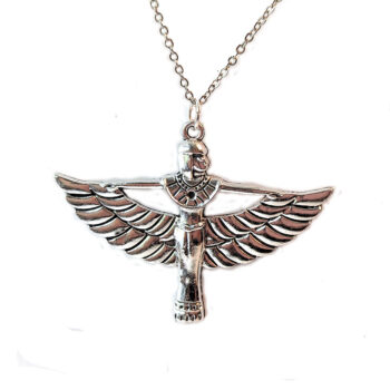 Egyptian Goddess Queen Antique Silver Necklace