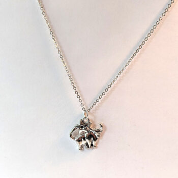 Taurus Zodiac Charm Antique Silver Necklace - Image 4