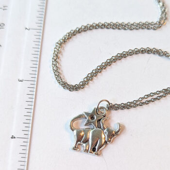 Taurus Zodiac Charm Antique Silver Necklace - Image 2