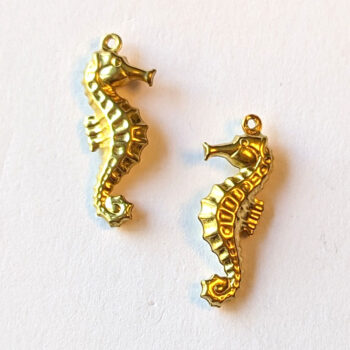 Seahorse Charm Gold