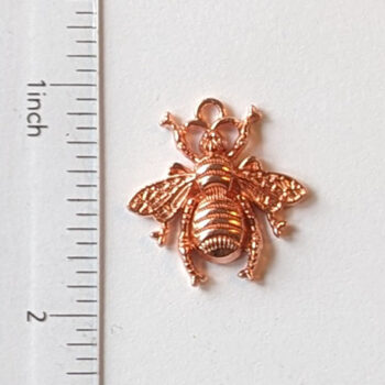 Medium Bee Charm Rose Gold - Image 2