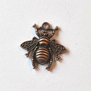 Medium Bee Charm Antique Copper