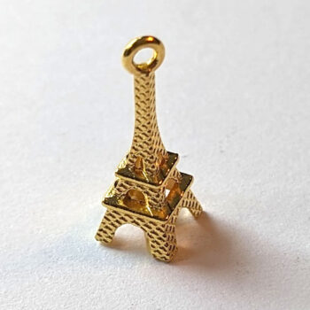 Eiffel Tower 3D Charm Gold