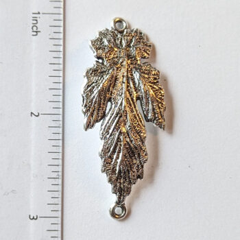 Antique Silver Maple Leaf Connector - Image 3