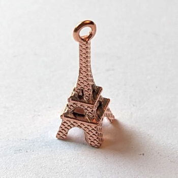 Eiffel Tower 3D Charm Rose Gold - Image 4