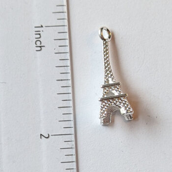 Eiffel Tower 3D Charm Silver - Image 5