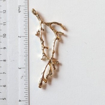 Large Branch Pendant or Connector KC Gold - Image 2