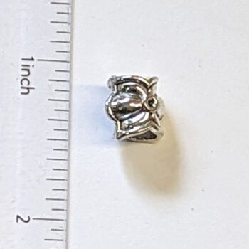 Floral Metal Charm Bead Spacer Silver - Image 2