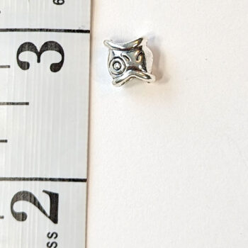 Fish Metal Charm Spacer Bead Silver - Image 2