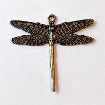 Large Dragonfly Pendant Antique Bronze